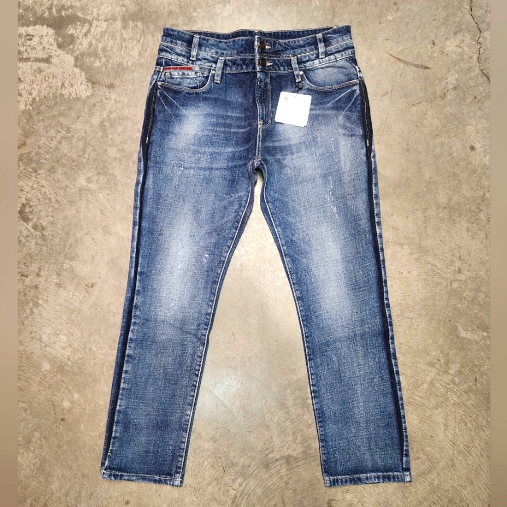 Desigual Denim Men’s Love The World One Pocket Designer Jeans NWT